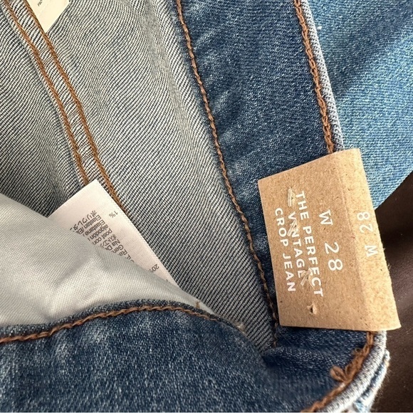 Madewell The Perfect Vintage Crop Jean Distressed Knee - Picture 8 of 12